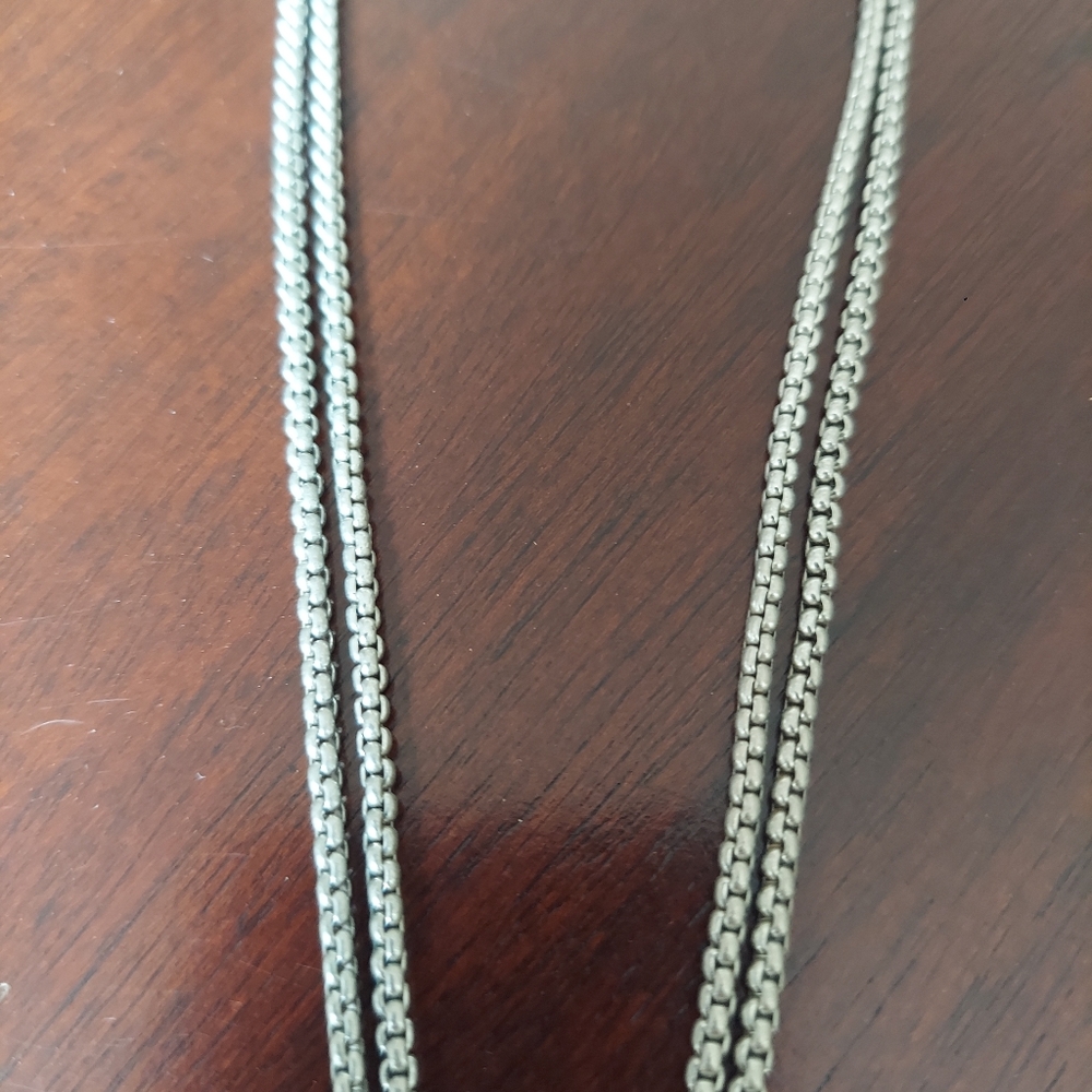 Vintage Cookie Lee Faux Diamond Necklace Silvertone - Picture 12 of 14